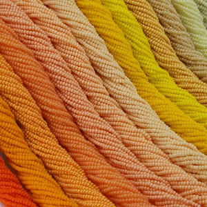 Set di perline di semi assortiti in tonalità di giallo e arancione, perline di semi ceche da 11/0 (2,2 mm), 5 matasse Seleziona i tuoi colori! / GSB11-127