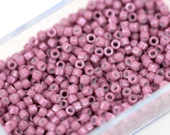 DB 1807, Rose Silk Satin Dyed - Miyuki Delica Beads - Size 11 - 5