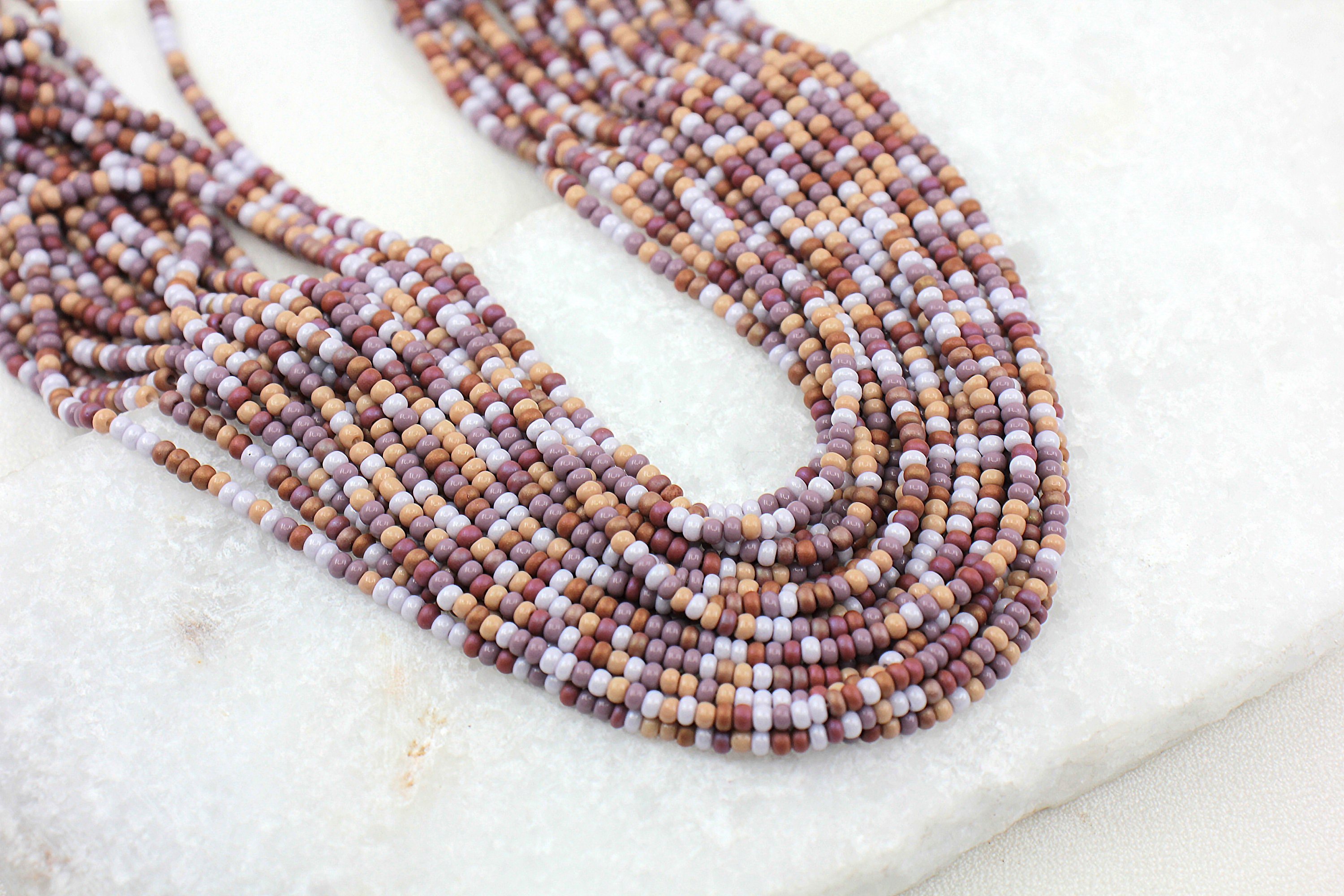 Multicolour Strands 1 Meter Mix Multicolour Seed Bead Strands, 11/0 (2.2mm) Colorful Czech ...