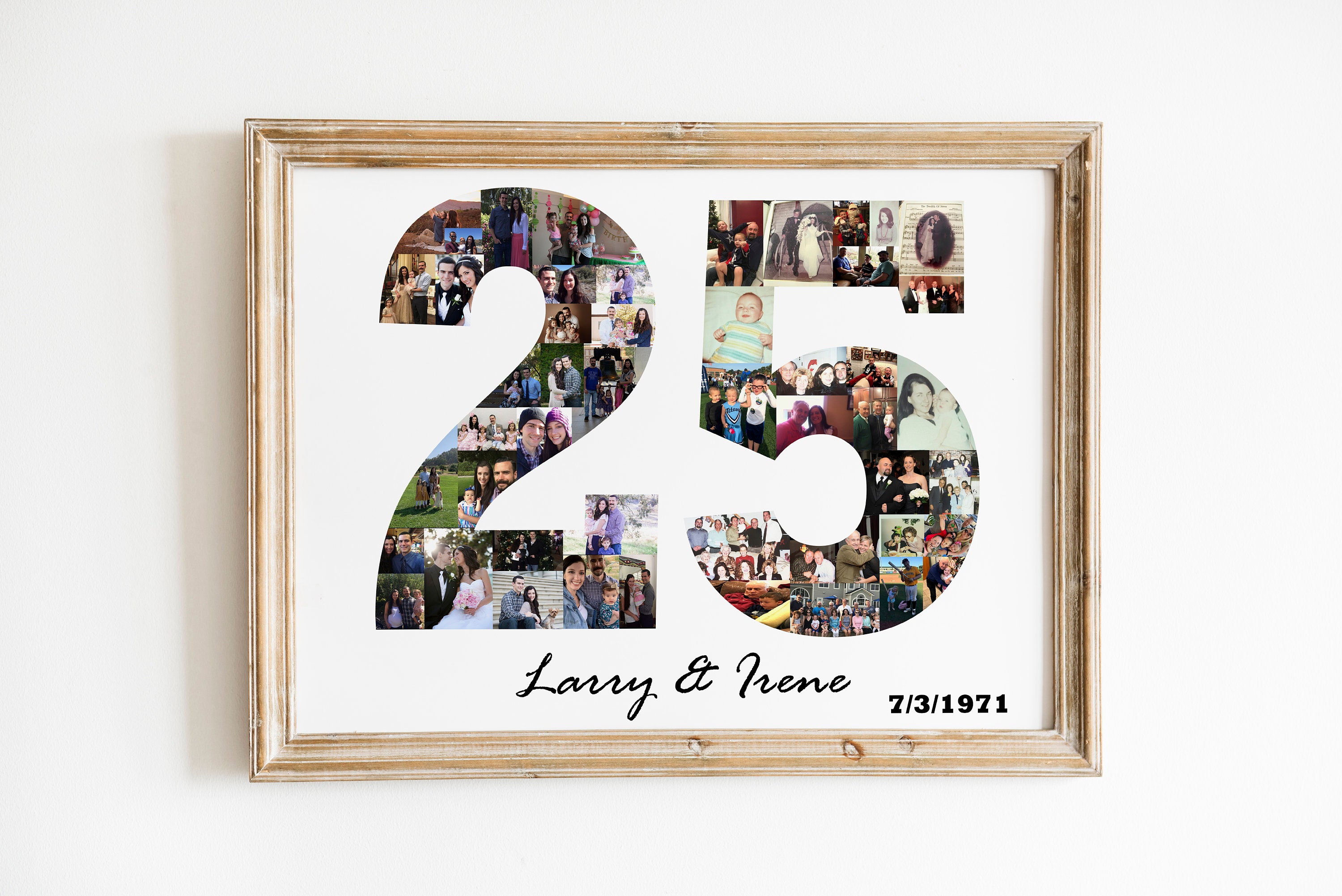 25th Anniversary Gift for Parents Silver Wedding Anniversary Etsy UK