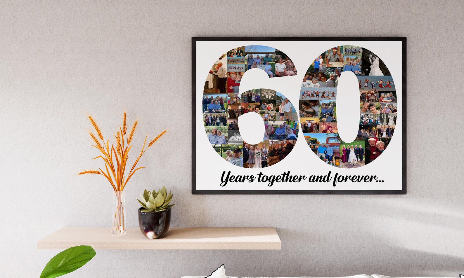 60th Anniversary Gift 60 Years Married or Any Year Gift for Etsy