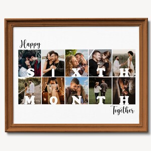 6th Month Anniversary Gift for Boyfriend, Personalized 6 Months ...