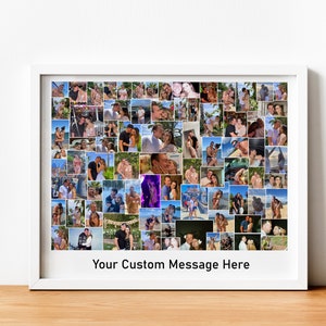 Custom Collage Gift, Personalized Photo Collage, Any Year Anniversary Gift, Gift for Husband Wife, Best Anniversary Gift for Husband/Wife