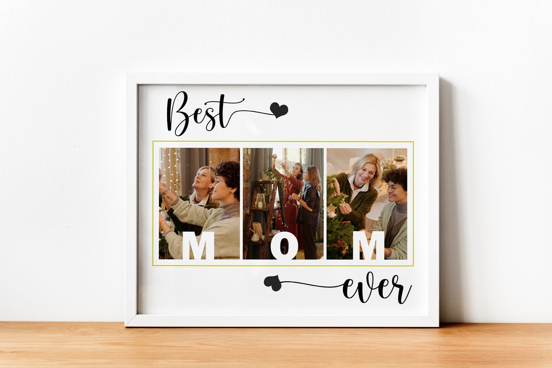 Mom Photo Collage, Photo Mom Gift, Digital Gift for Mom, Custom Mother