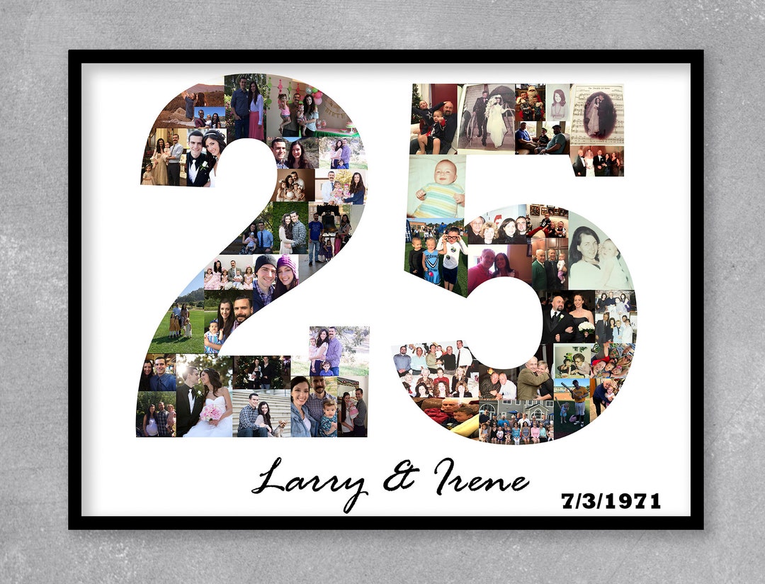 25th Anniversary Gift for Parents, Silver Wedding Anniversary Gift