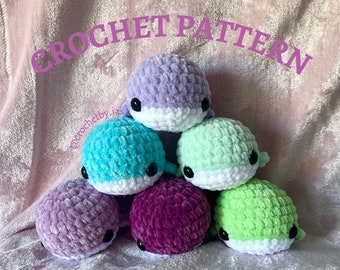 Crochet Mini Chubby Whale | Digital PDF Crochet Pattern