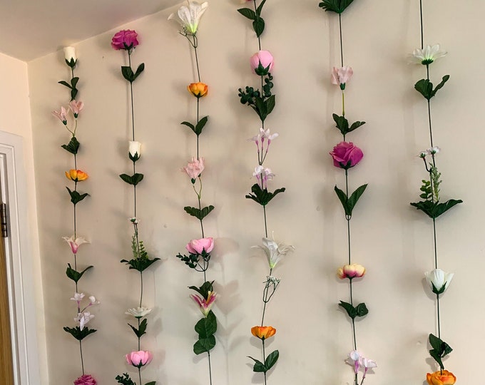 Flower Wall Hanging Homemade Hanging Flower Garland Flower Garland Wall Decor Hanging Flower