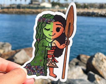 Moana Te Fiti Vinyl Sticker | Weatherproof Laptop Decal