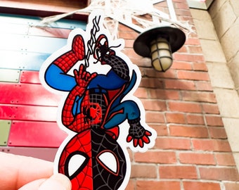 Spiderman x Miles Morales Sticker | Into the Spiderverse, Weatherproof Vinyl