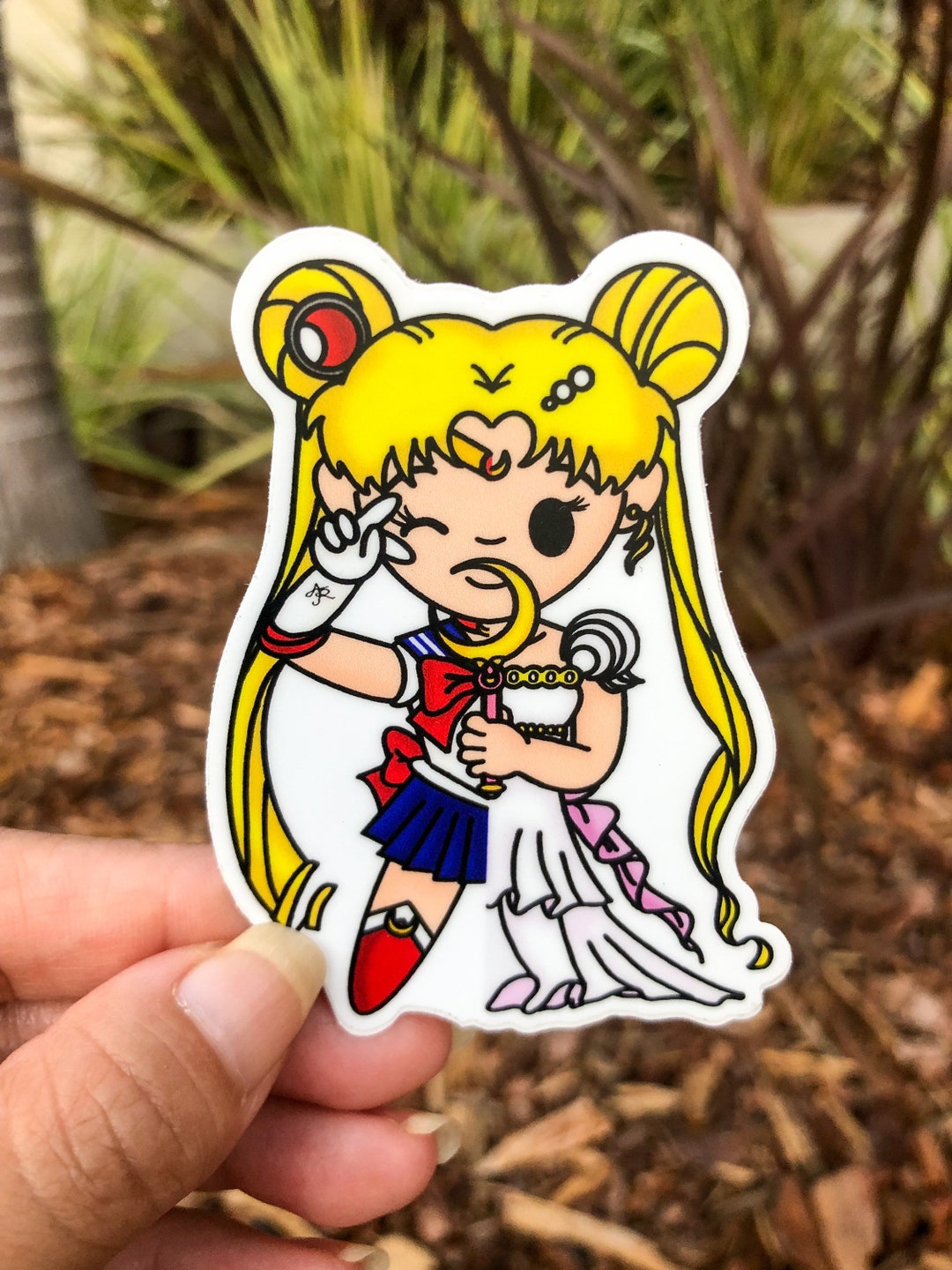 Sailormoon X Princess Serena Cute Anime Sticker Sailormoon Sticker