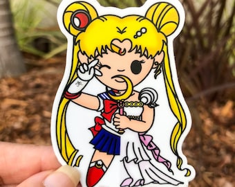 Sailor Moon x Princess Serena Sticker | Weatherproof Vinyl Anime Decal