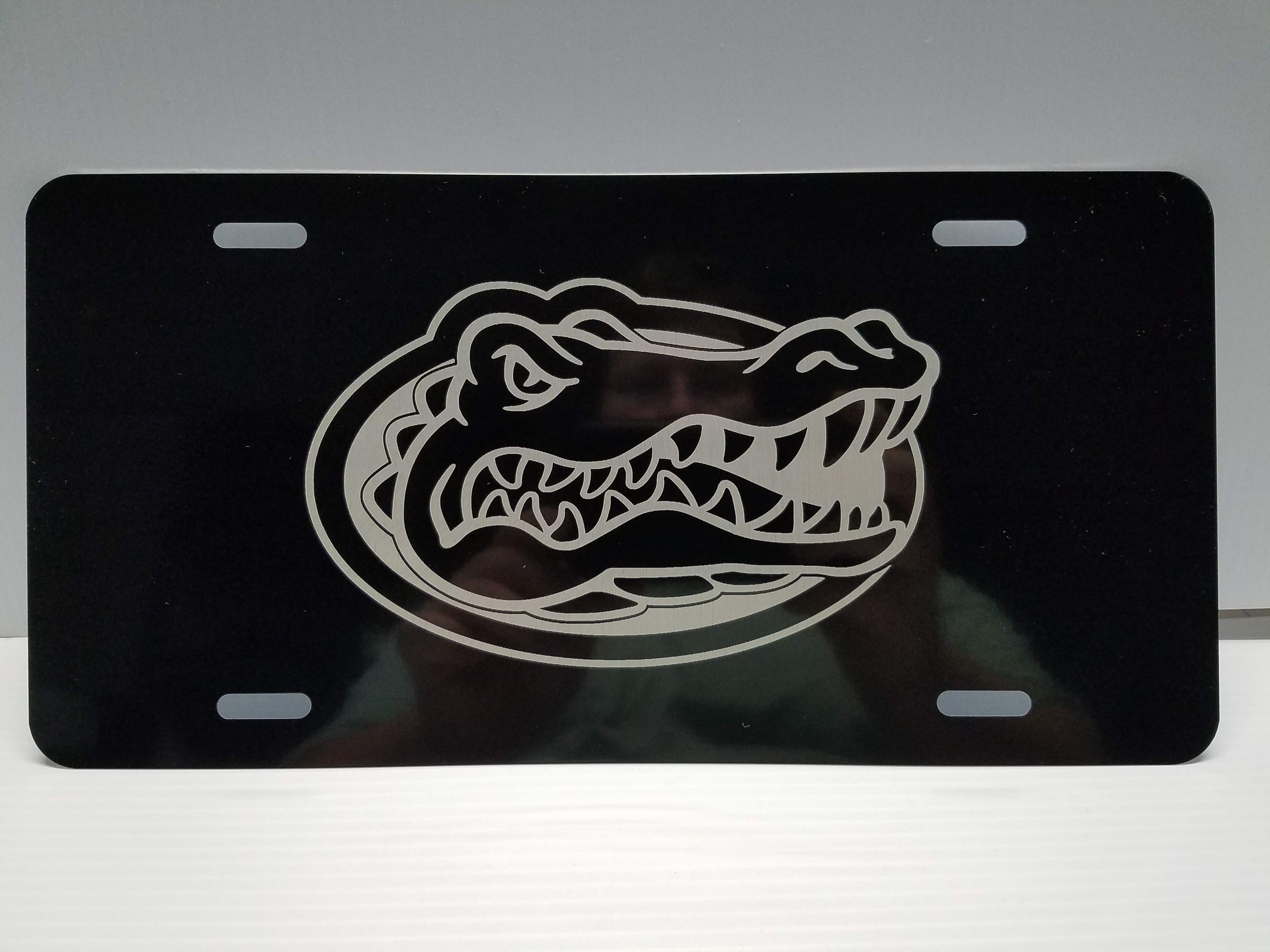 thumbnail image 2 of Craftique University Of Florida Gators Black License Plate – Officially Licensed NCAA Car Tag 2 of 6