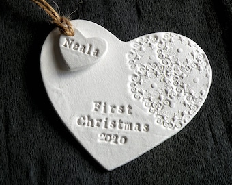 Baby's eerste kerst 2023 decoratieornament - gepersonaliseerd!