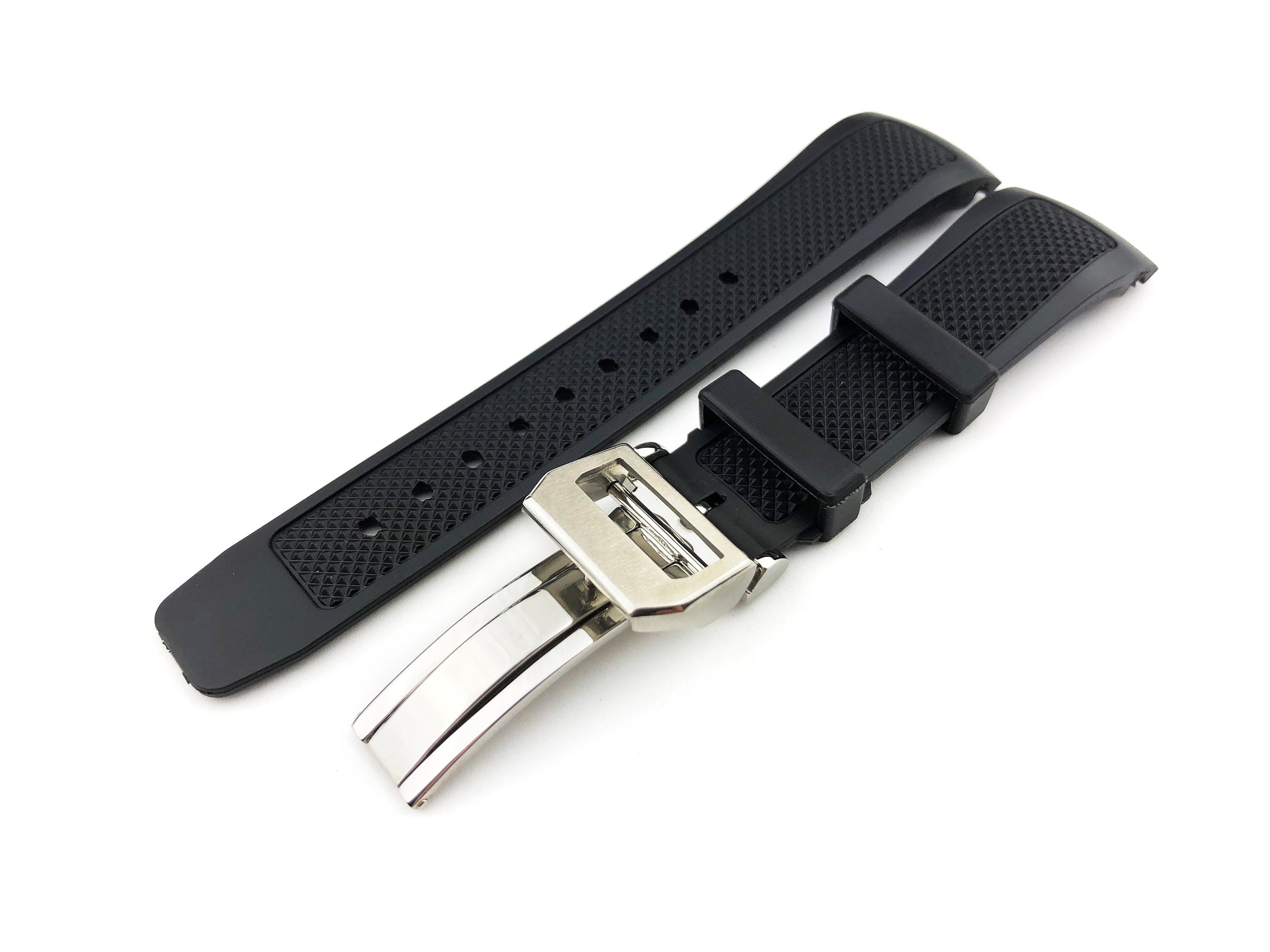 Iwc leather strap deployment buckle sale