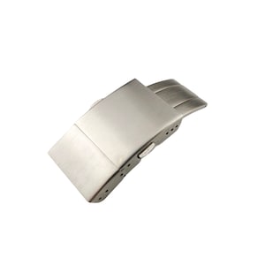 19mm Silver Stainless Steel Deployment Buckle Clasp fit LNG Conquest watch