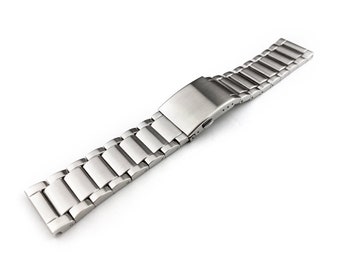 Silver 22mm 24mm 26mm 28mm Stainless Steel Strap Band Bracelet fits DZ watches + Pins and Tool