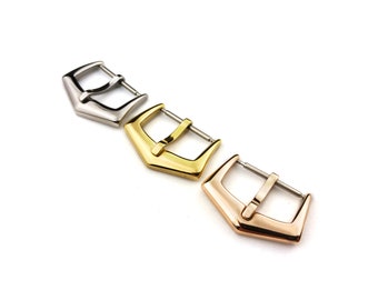 16mm  18mm Silver, Gold or Rose Gold Pin Buckle fits PP Watch Strap