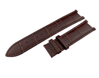 Bracelet de montre en cuir véritable marron 20 x 11 mm 22 x 13 mm pour montres G-C, épingles incluses