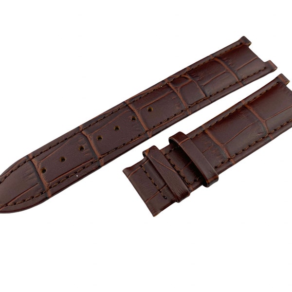 Bracelet de montre en cuir véritable marron 20 x 11 mm 22 x 13 mm pour montres G-C, épingles incluses