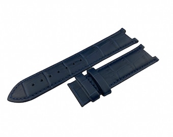 Marine donkerblauw 20x11mm 22x13mm lederen stijl horlogeband voor G-C horloges
