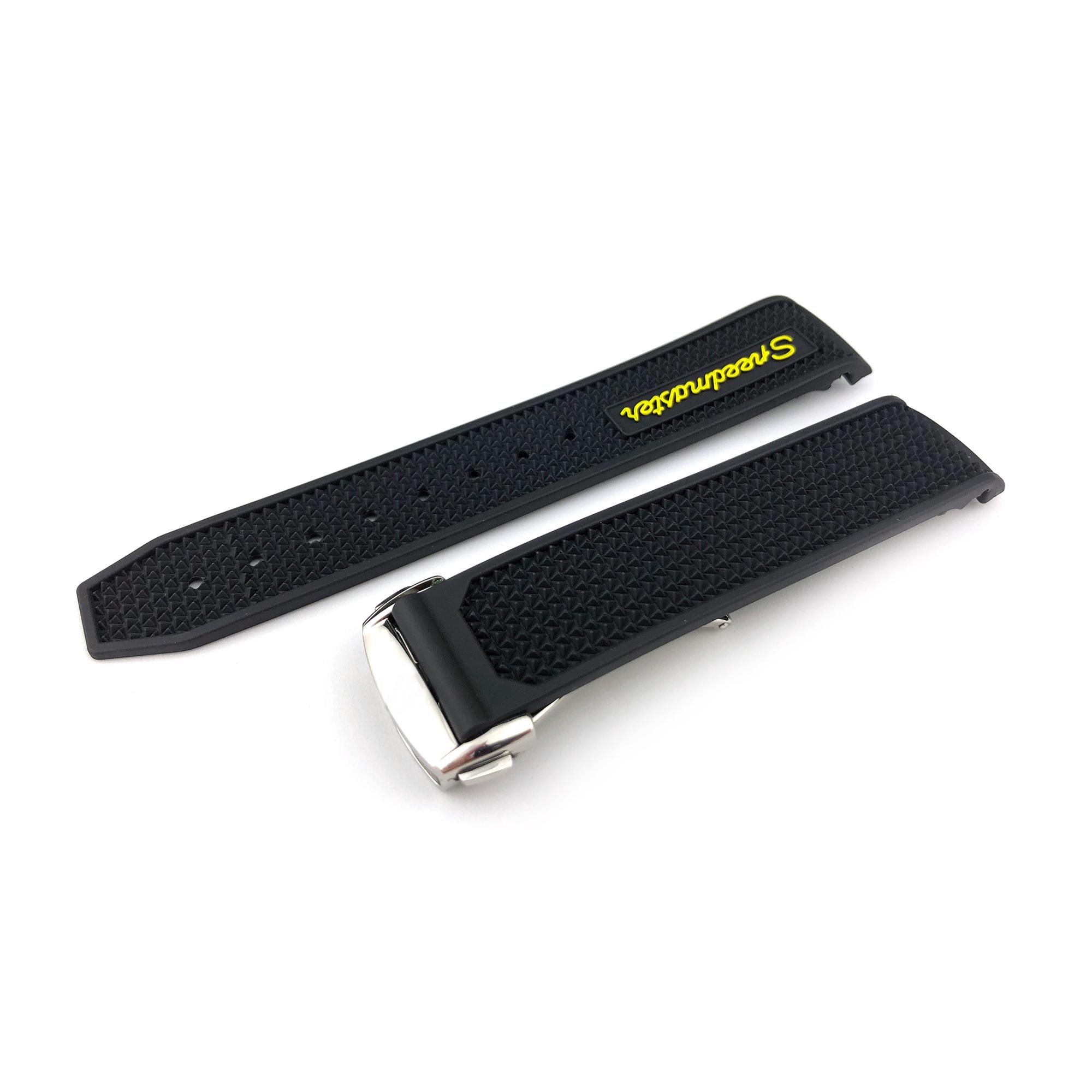 Black Rubber Strap Omega Speedmaster Racing Band Omega Speedmaster