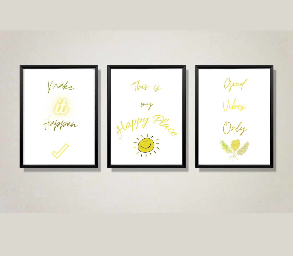 5 Inspirational Office Decor Quotes Posters Perfect for Etsy