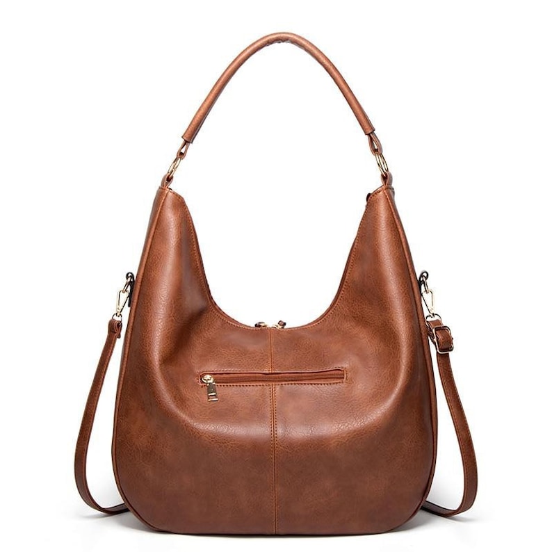 Brown Tracy Vegan Leather Large Hobo Bag - Etsy