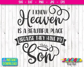 Download Son Memorial Svg Etsy