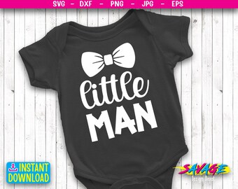 Baby Shirt SVG | Funny Baby SVG | Little Man Bow Tie svg | Baby Sayings svg | Baby Shower svg | New Baby Svg | Toddler svg png dxf v1