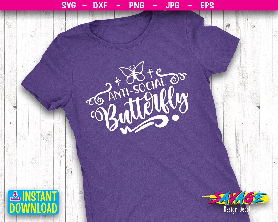 Free Free 215 Antisocial Butterfly Svg SVG PNG EPS DXF File