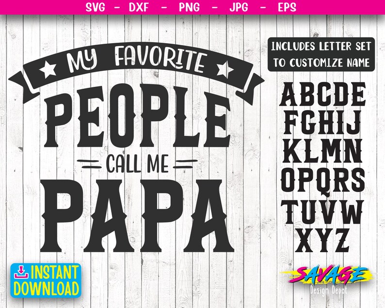 Download My Favorite People Call Me Papa SVG Papa Shirt Gift for | Etsy