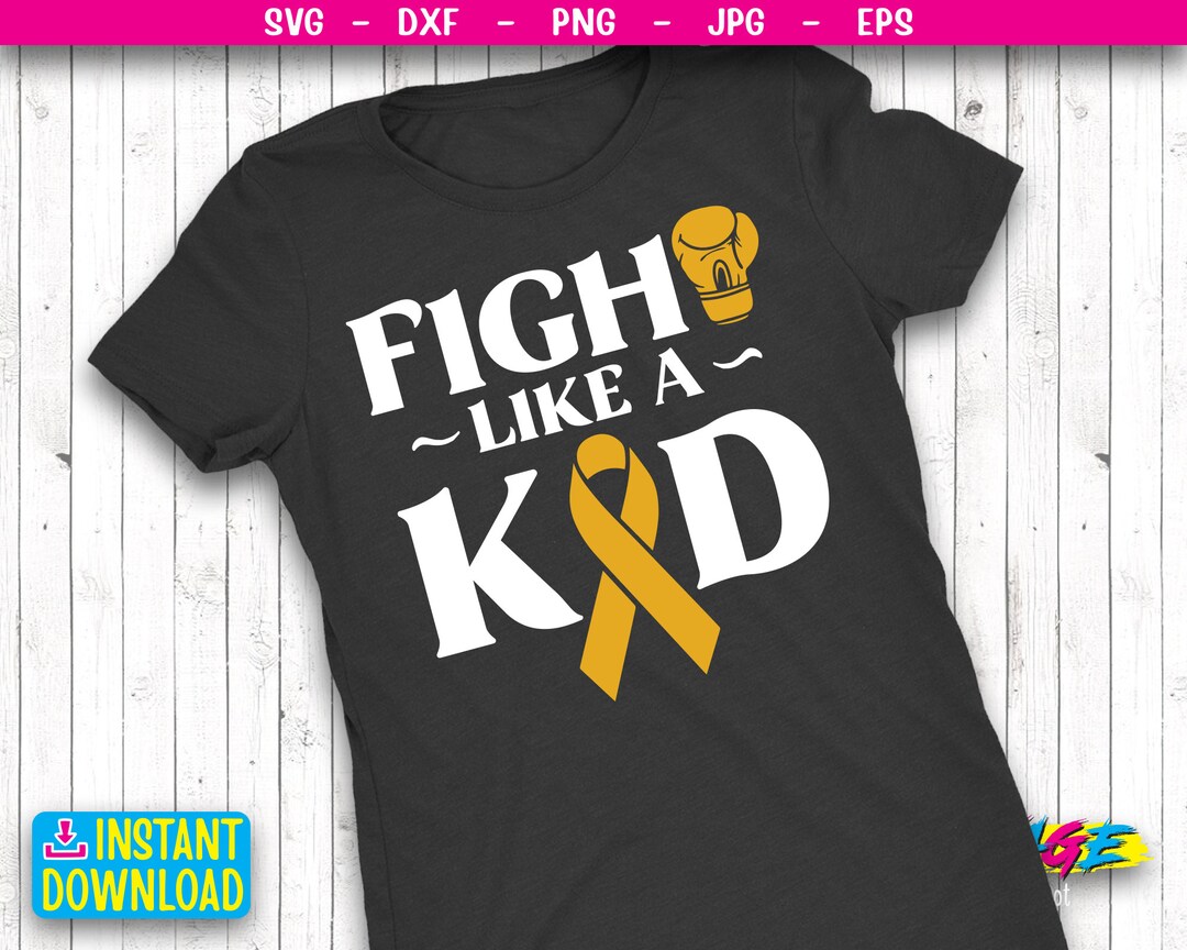 Cancer Awareness SVG Childhood Cancer SVG Cut Files Child Cancer Fight