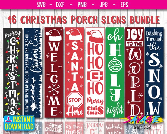 Download Christmas Porch Signs Svg Bundle Christmas Home Sign Svg Etsy