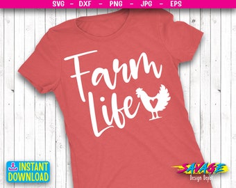 Funny Chicken SVG Cut File , Farm Life shirt sign SVG, Farmhouse Prints, Farm Printable, Farmers Market SVG, Png Eps Jpg