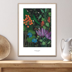 Poster - Botanischer Garten, Größen: A4, 30x40cm, 40x50cm, 50x70cm, 8x12zoll, 12x16zoll, 16x20zoll, 20x28zoll