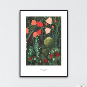 Poster - Botanical garden, sizes: A4, 30x40cm, 40x50cm, 50x70cm, 8x12inc, 12x16inc, 16x20inc, 20x28inc