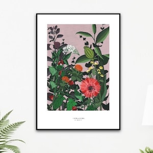 Poster - Botanischer Garten, Größen: A4, 30x40cm, 40x50cm, 50x70cm, 8x12zoll, 12x16zoll, 16x20zoll, 20x28zoll