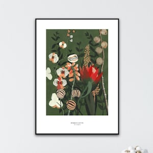 Poster - Botanical garden, sizes: A4, 30x40cm, 40x50cm, 50x70cm, 8x12inc, 12x16inc, 16x20inc, 20x28inc
