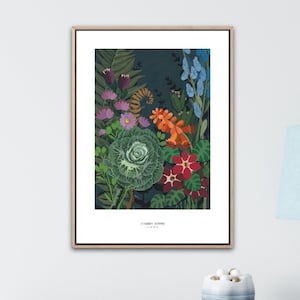Póster - Jardín Botánico, medidas: A4, 30x40cm, 40x50cm, 50x70cm, 8x12inc, 12x16inc, 16x20inc, 20x28inc