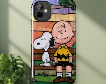 Charlie Brown and Snoopy Phone Case | Tough Phone Cases