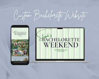 Custom Bachelorette Party Website: Itinerary & Details (Digital Product Only)