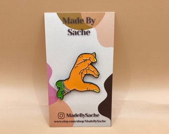 Chi Eta Phi Enamel Pin: Nurse Sorority Hand Sign Gift