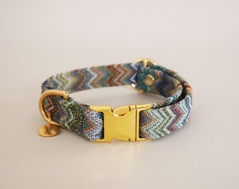 Dog Collar Joyous Blue Handmade