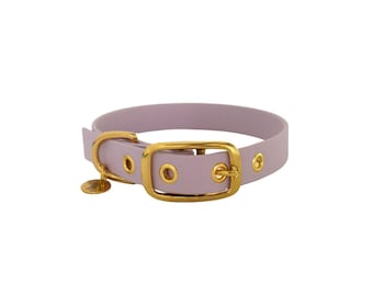 Dog collar BioThane lilac