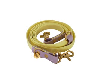 BioThane Buttermilk Yellow Dog Leash Customizable