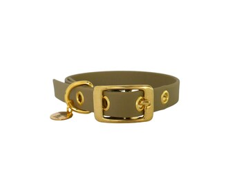 Dog collar BioThane Khaki