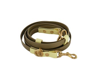 BioThane Khaki Dog Leash Customizable