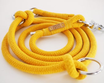 Dewline Dog, Retrieverleine, Dew Collar, Cotton Dew Dog Leash, Yellow