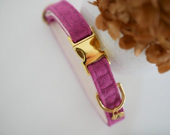 Dog collar "Toni" Berry made of wool felt with buckle