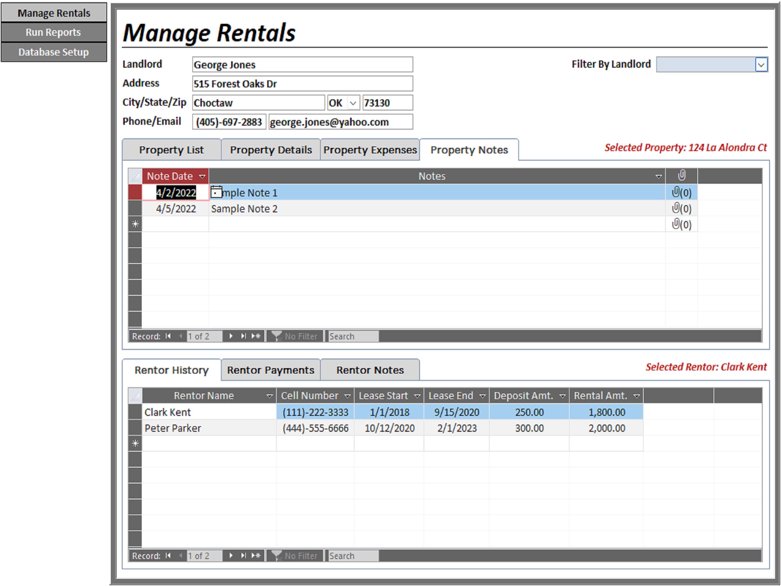 Property Management Database - Etsy